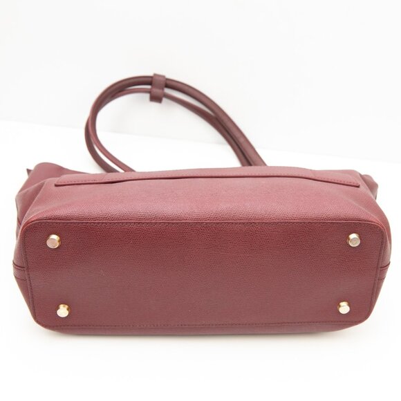 Tumi Sinclair Travel Tote Canvas Coated With Continental Wallet Work Burgundy - Picture 5 of 15